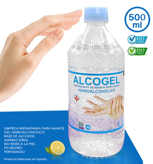 Alcogel, gel hidroalcoholico de manos 500ml