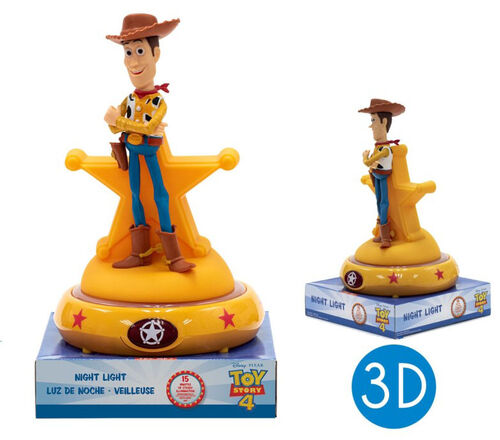 Lmpara led de noche figura 3D 23cm Woody de Toy Story