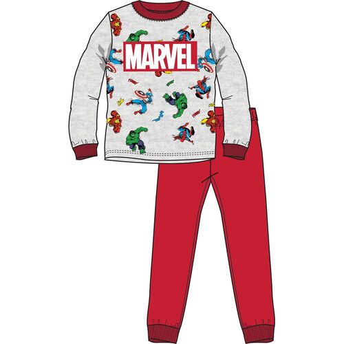 Pijama manga larga algodn de Avengers