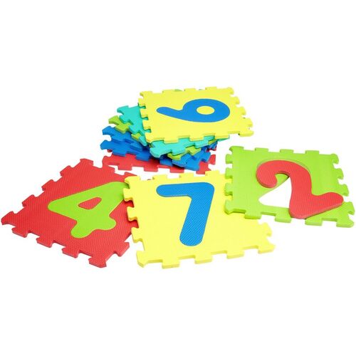 Alfombra puzzle números goma eva para bebe - Regalos y regalitos