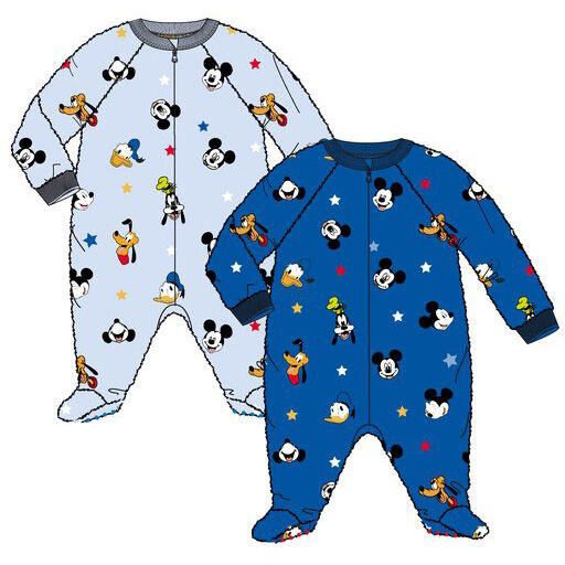 Pijama pelele coralina para bebé de Mickey Mouse
