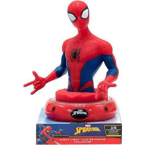 Lmpara led de noche figura 3D 22cm de Spiderman