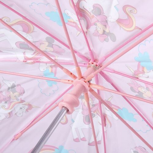 Paraguas manual 42cm transparente de Minnie Mouse