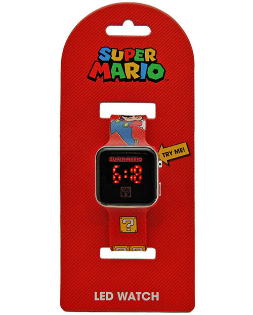 Reloj pulsera digital led de Super Mario