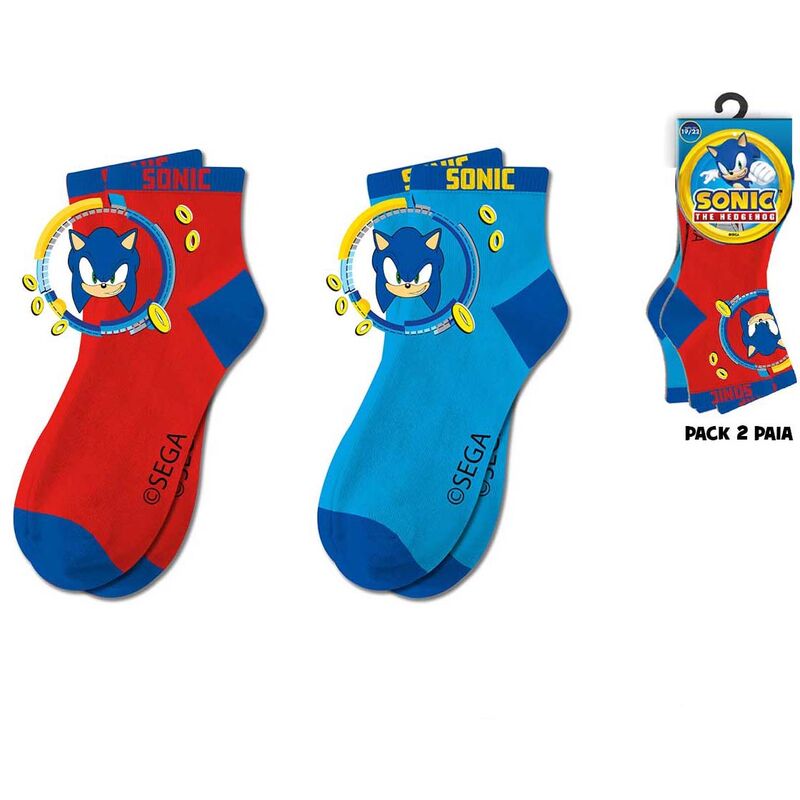 Pack 2 calcetines de Sonic