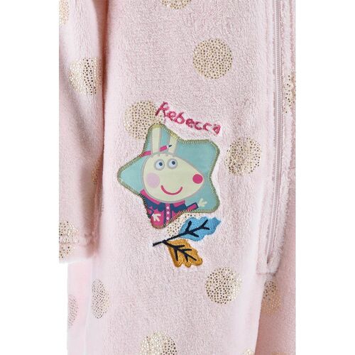 Pijama mono coralina con capucha de Peppa Pig