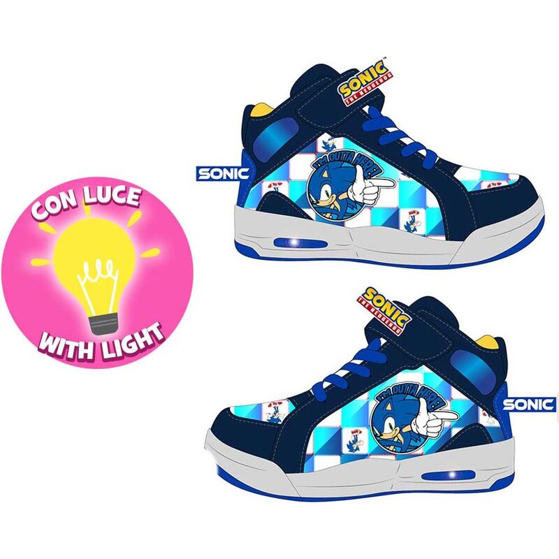 Zapato deportivo con luz de Sonic