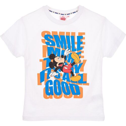 Camiseta manga corta algodn de Mickey Mouse