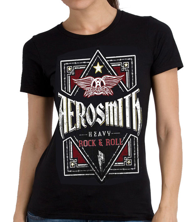 Camiseta adulto chica Aerosmith 'Heavy' de colección Rock