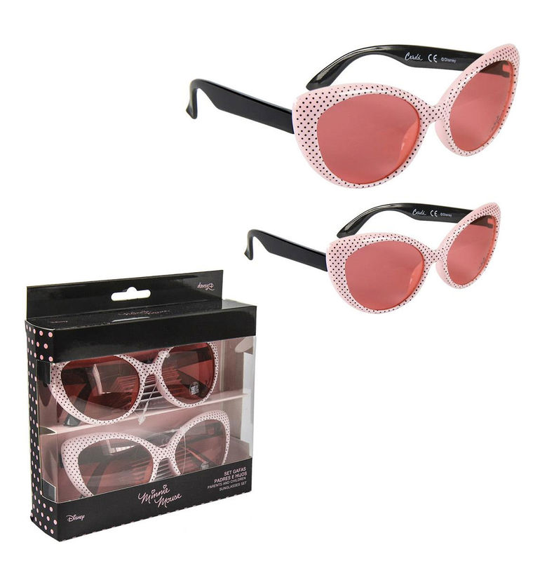 Set gafas de sol para adulto y niño en caja de Minnie